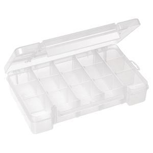 Akro-Mills Plastic Storage Case, 18 Compartments, 14 3/8